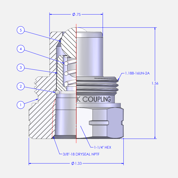 Screw-Together Hose Fitting (Male) - Image 2