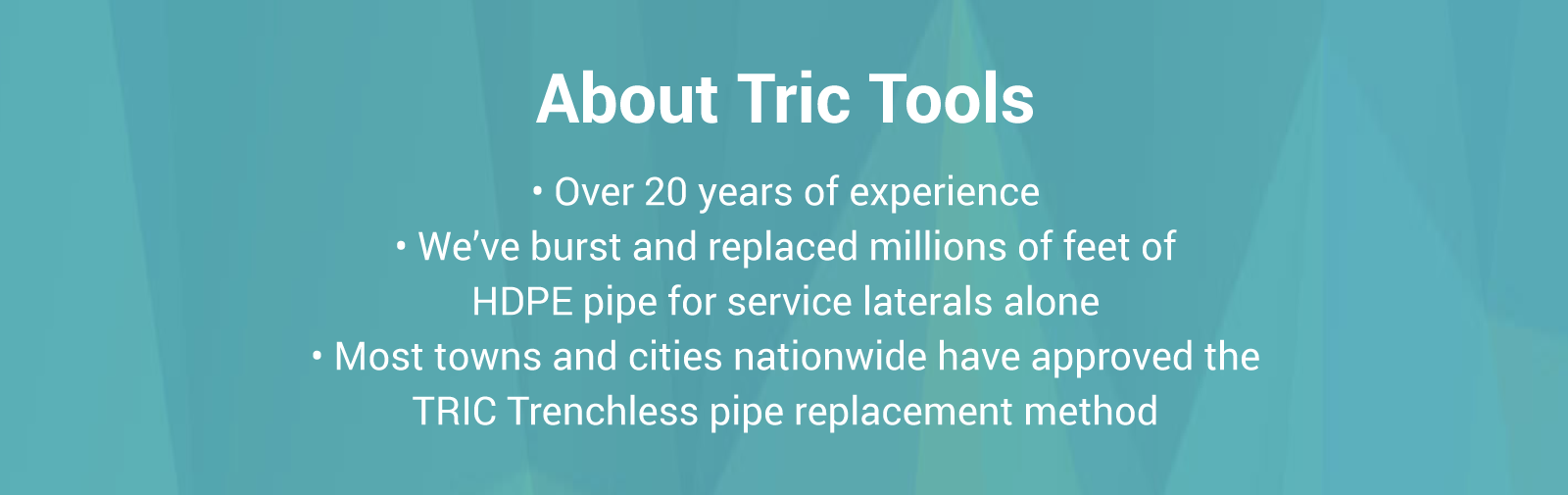 fusion equipment tric tools pipe bursting